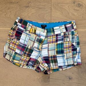 J. Crew Women's Madras Patchwork Cotton Shorts